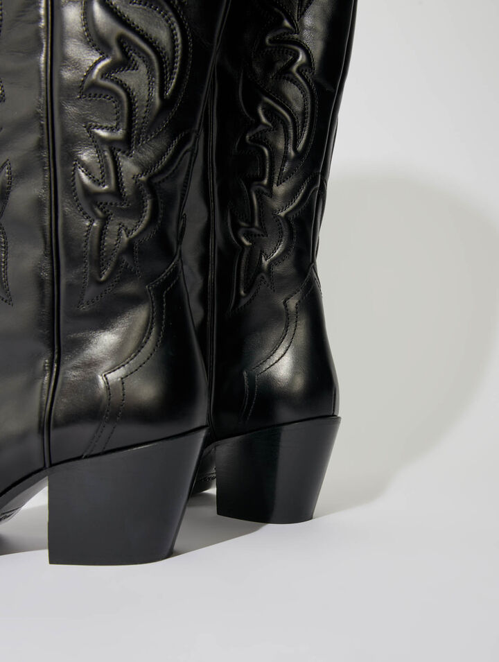 Botas de cuero western