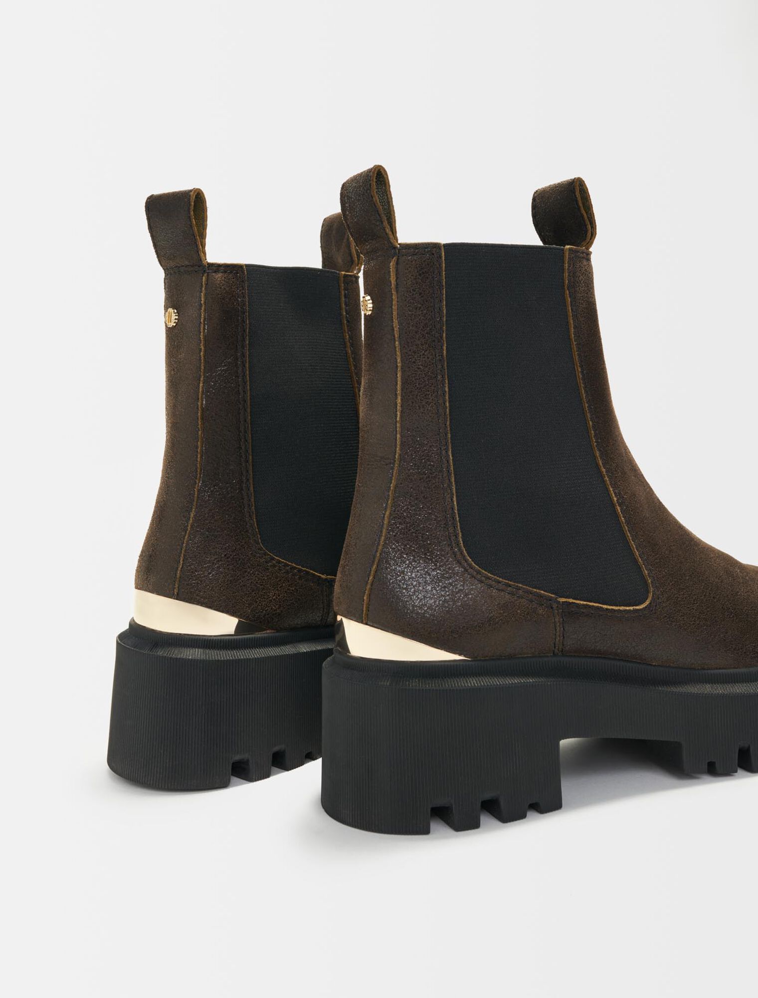 Botines de piel envejecida