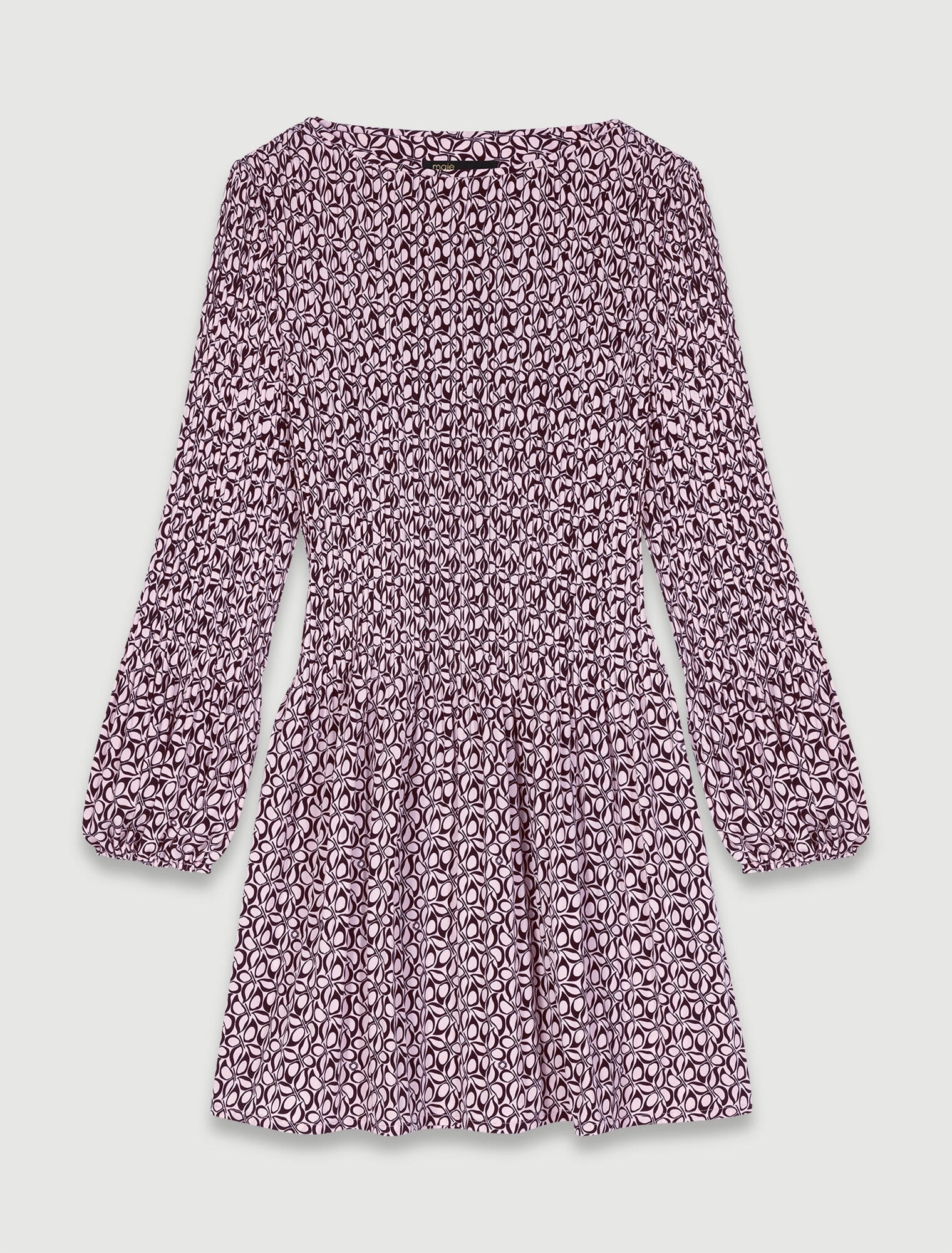 Vestido corto con estampado