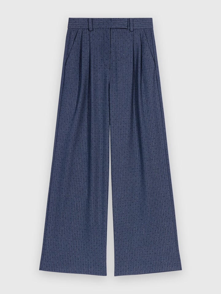 Pantalón de traje con strass