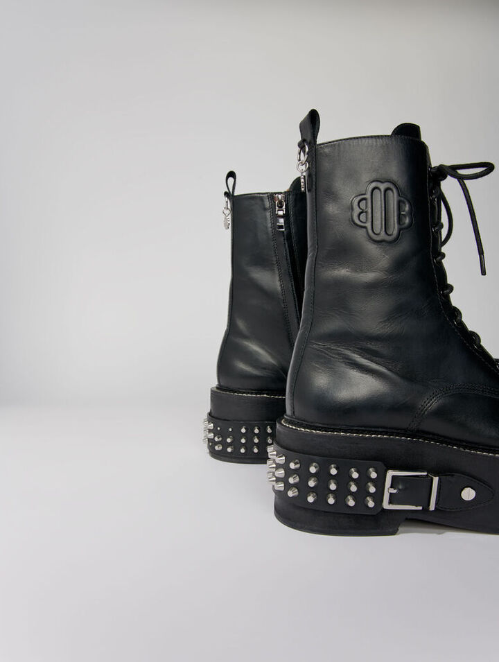 Botas ranger con detalles punk
