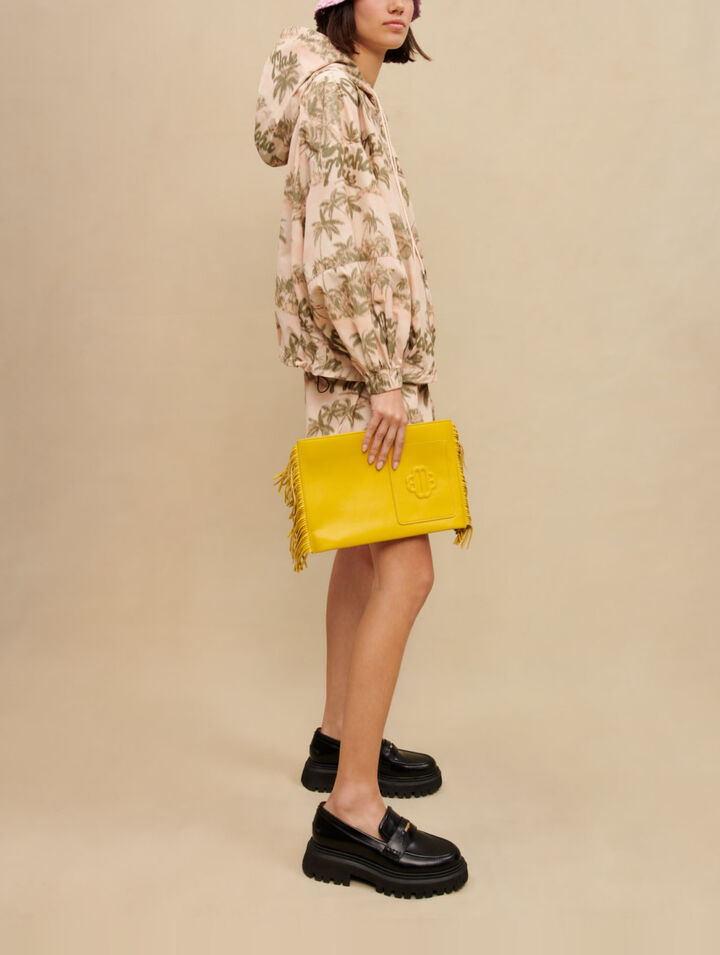 Chaqueta con estampado de palmeras
