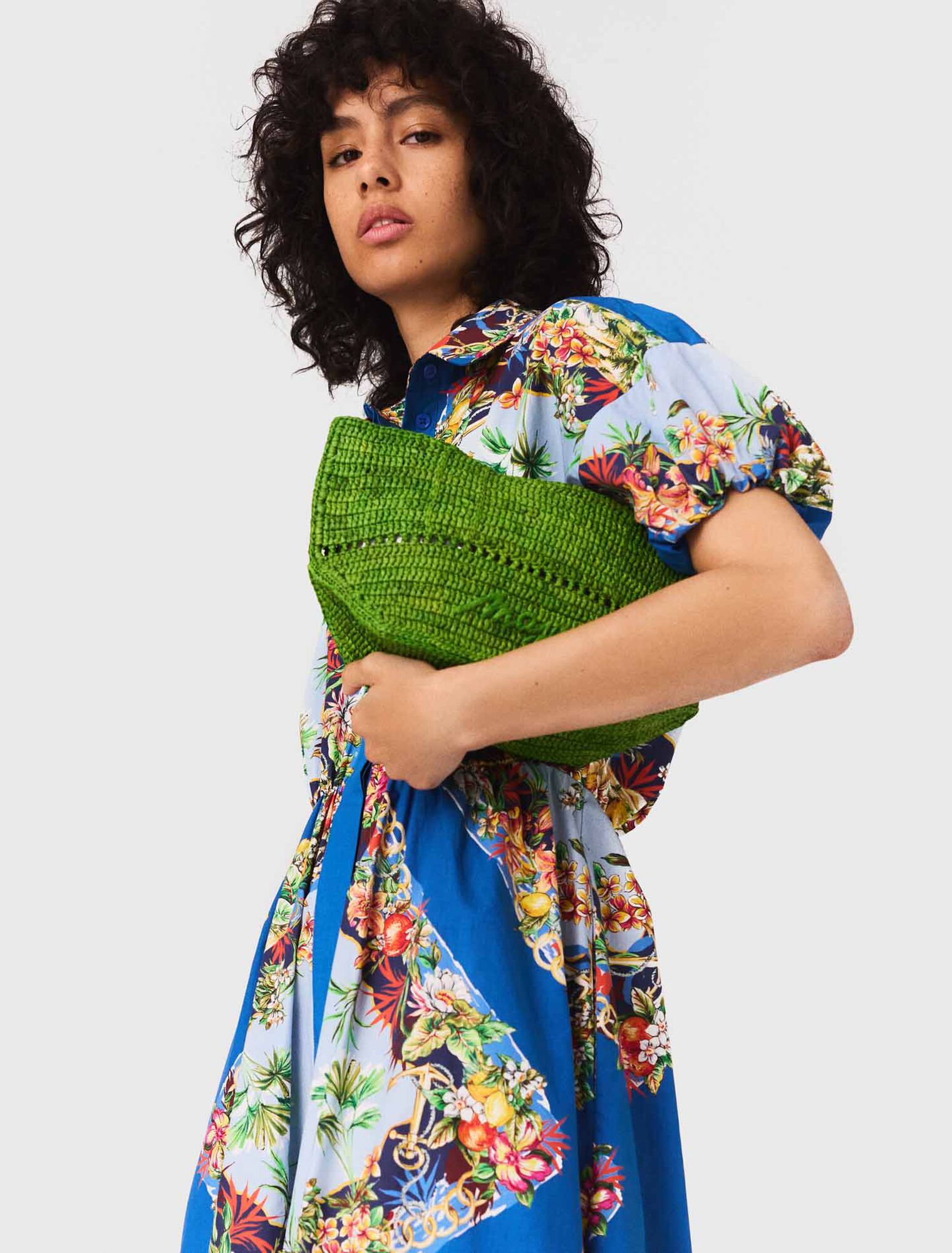 Vestido largo estampado