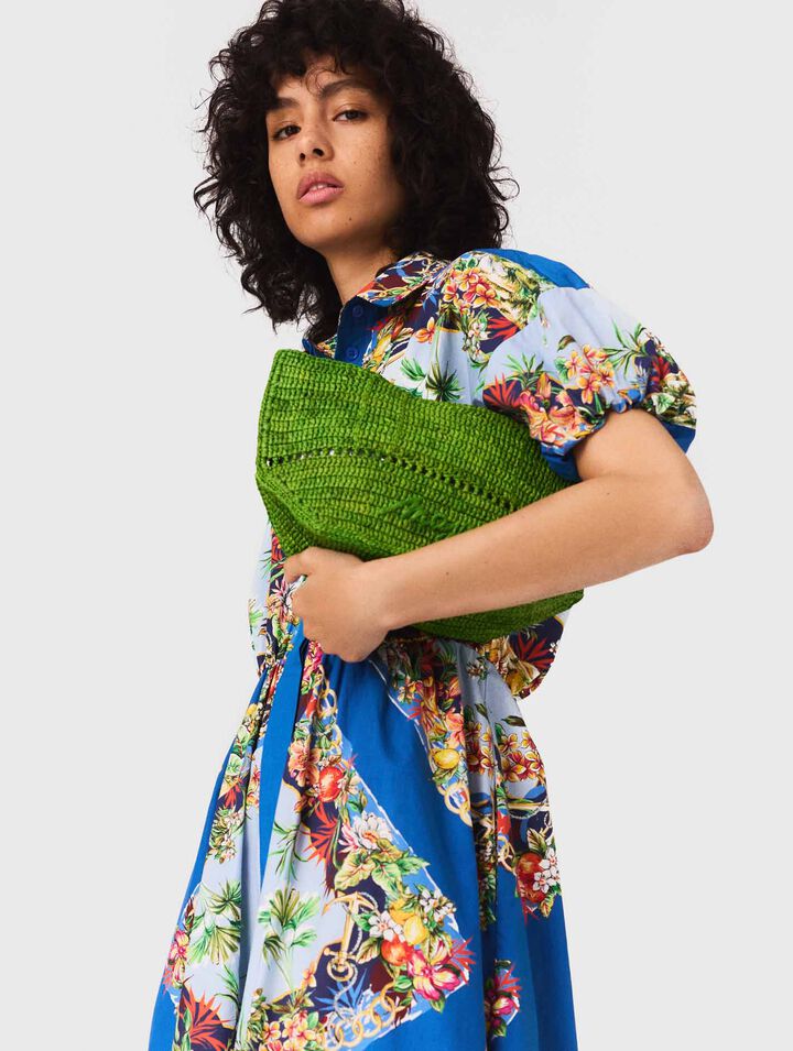 Vestido largo estampado