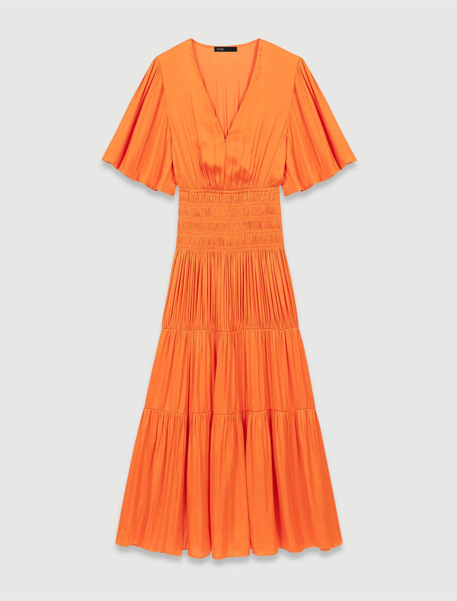 Vestido largo satinado