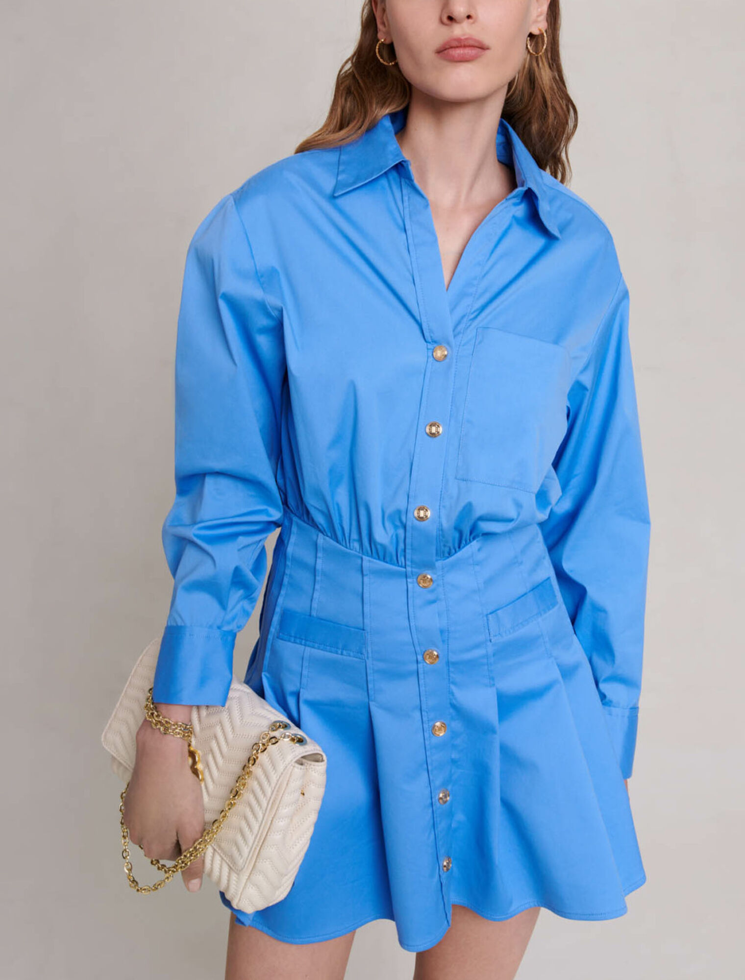 Vestido de camisa corto