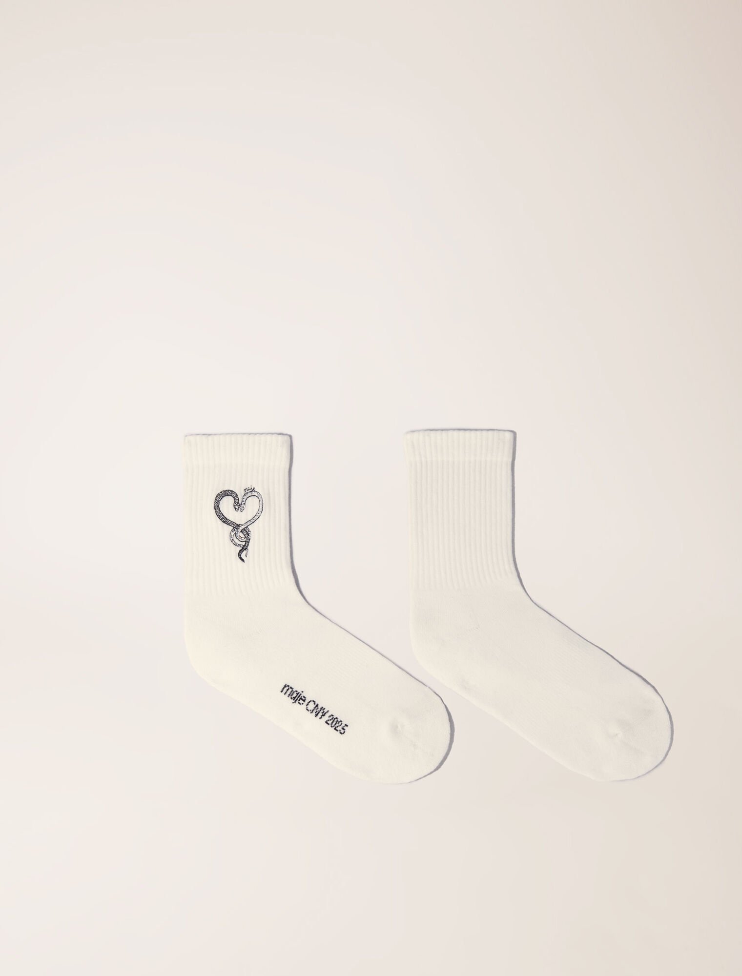 Calcetines bordados de strass