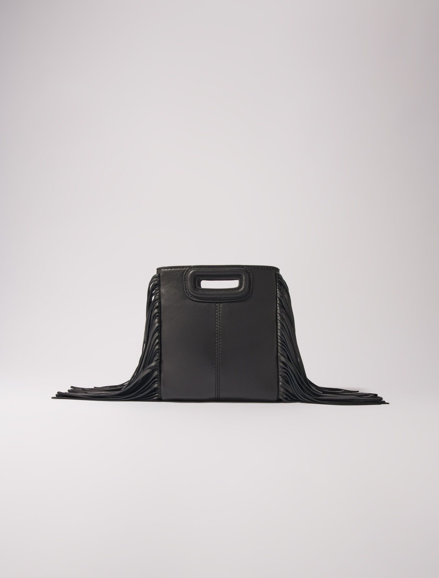 Bolso M mini de cuero con ojales