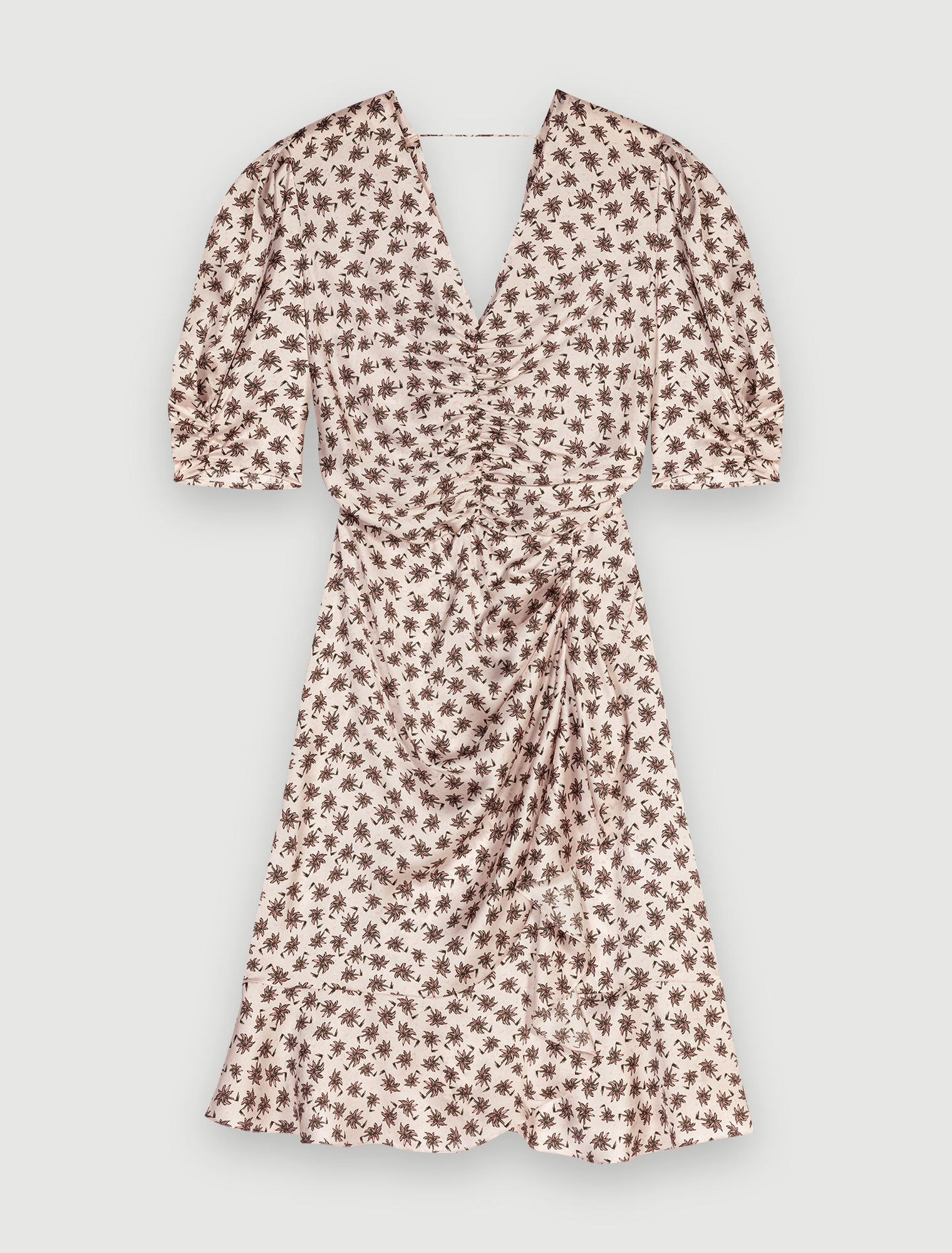 Vestido estampado palmeras