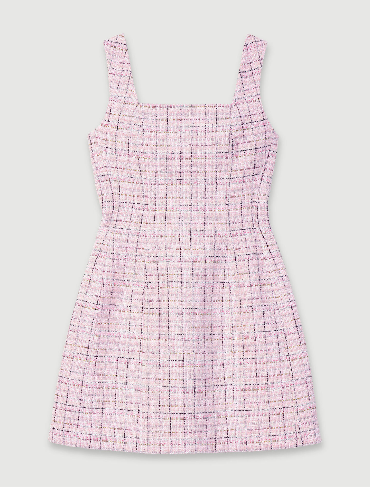Vestido sin mangas de tweed