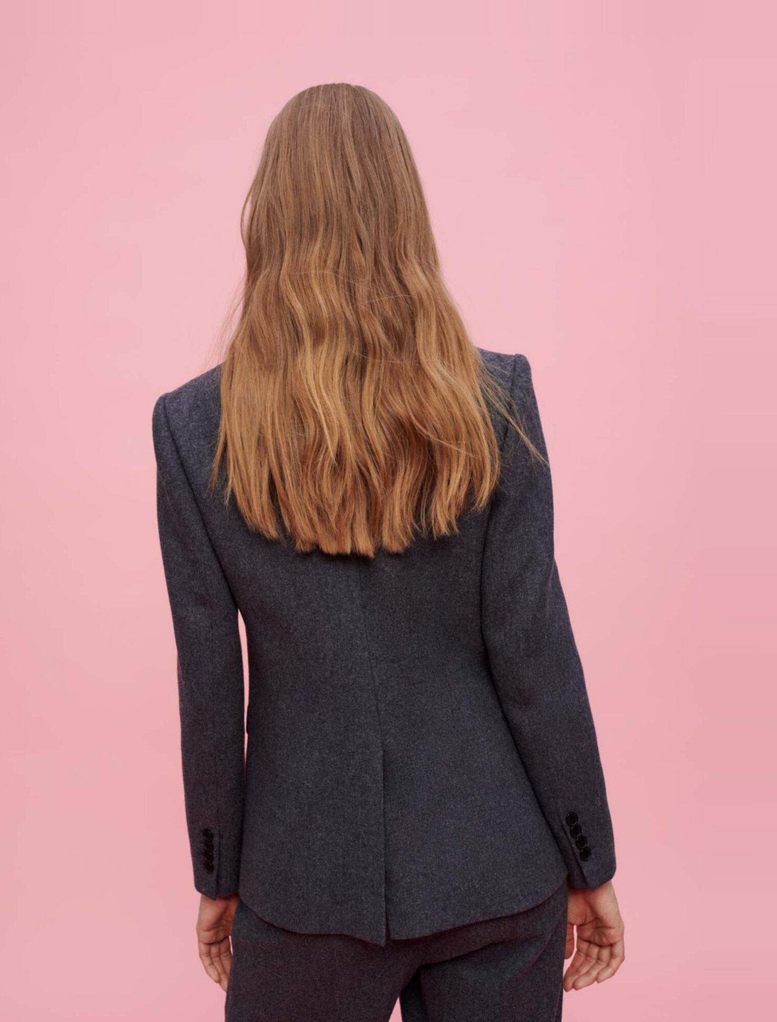 Chaqueta de franela gris