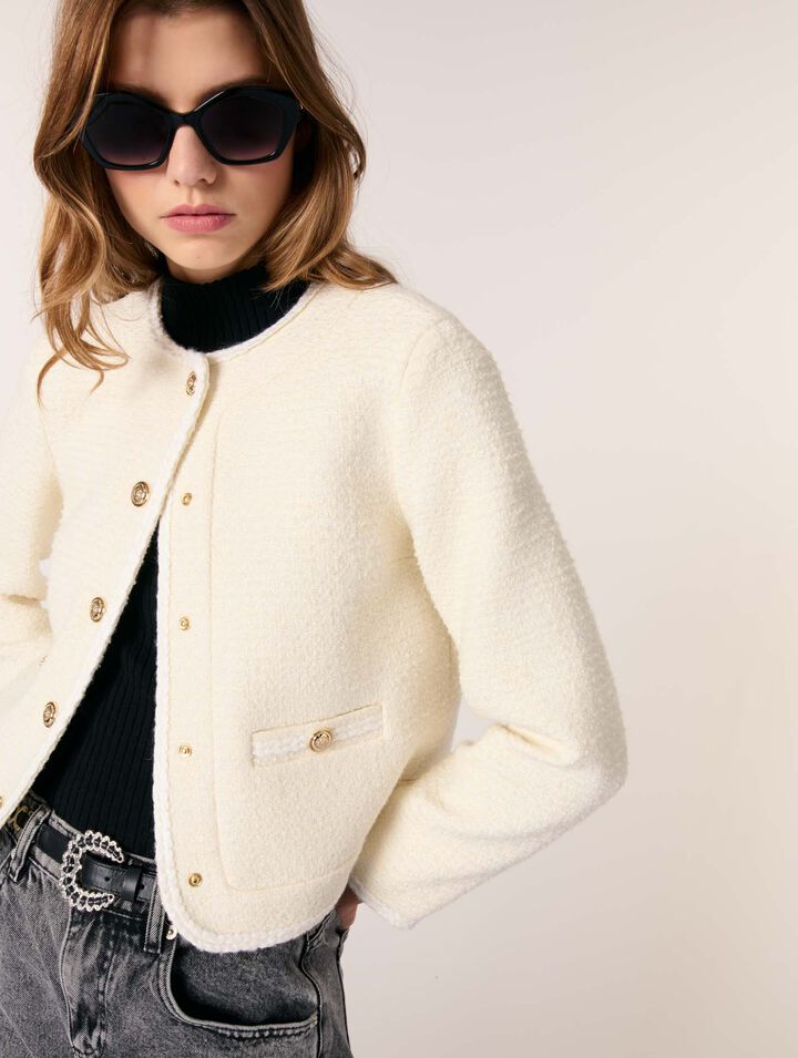 Chaqueta corta de tweed