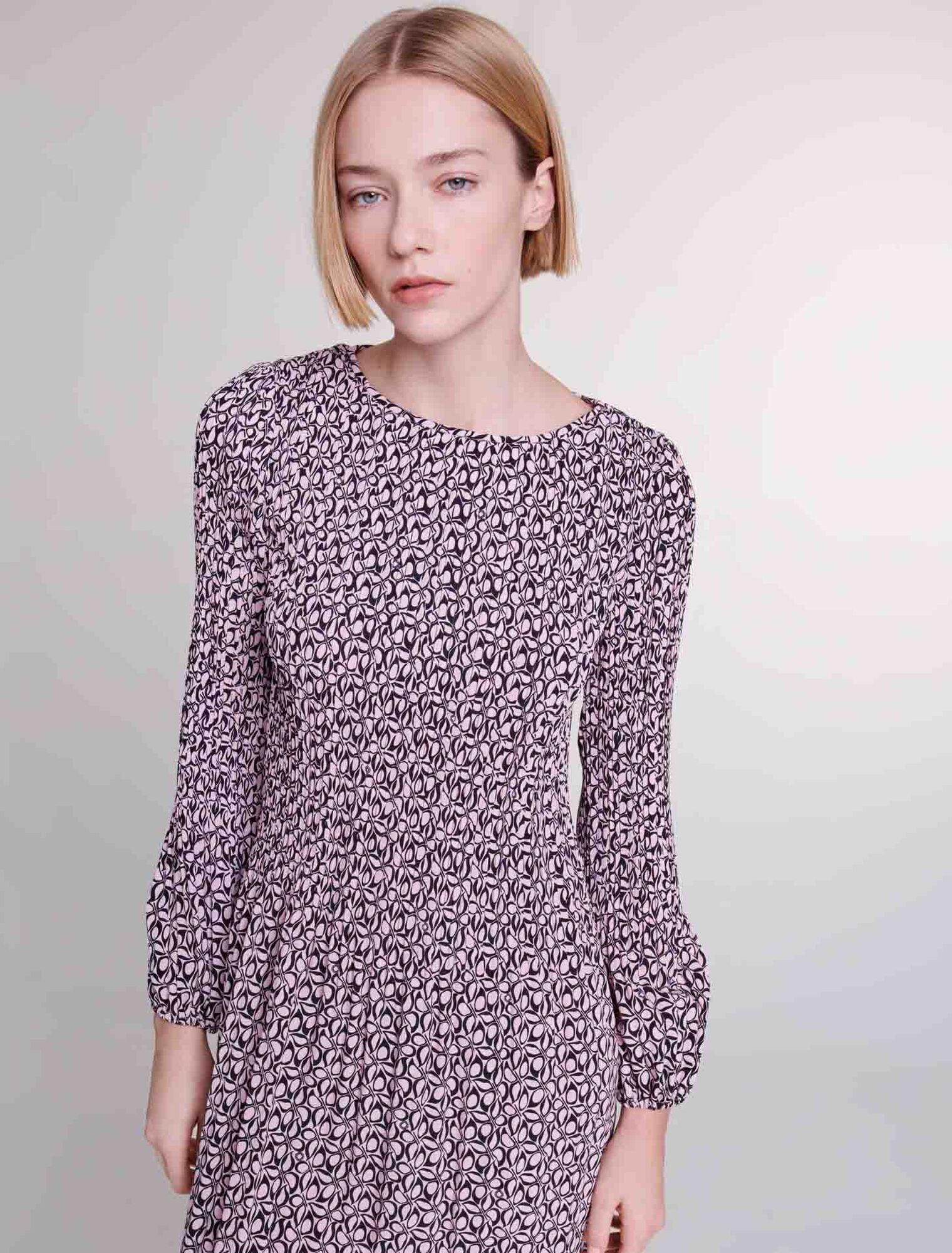 Vestido corto con estampado