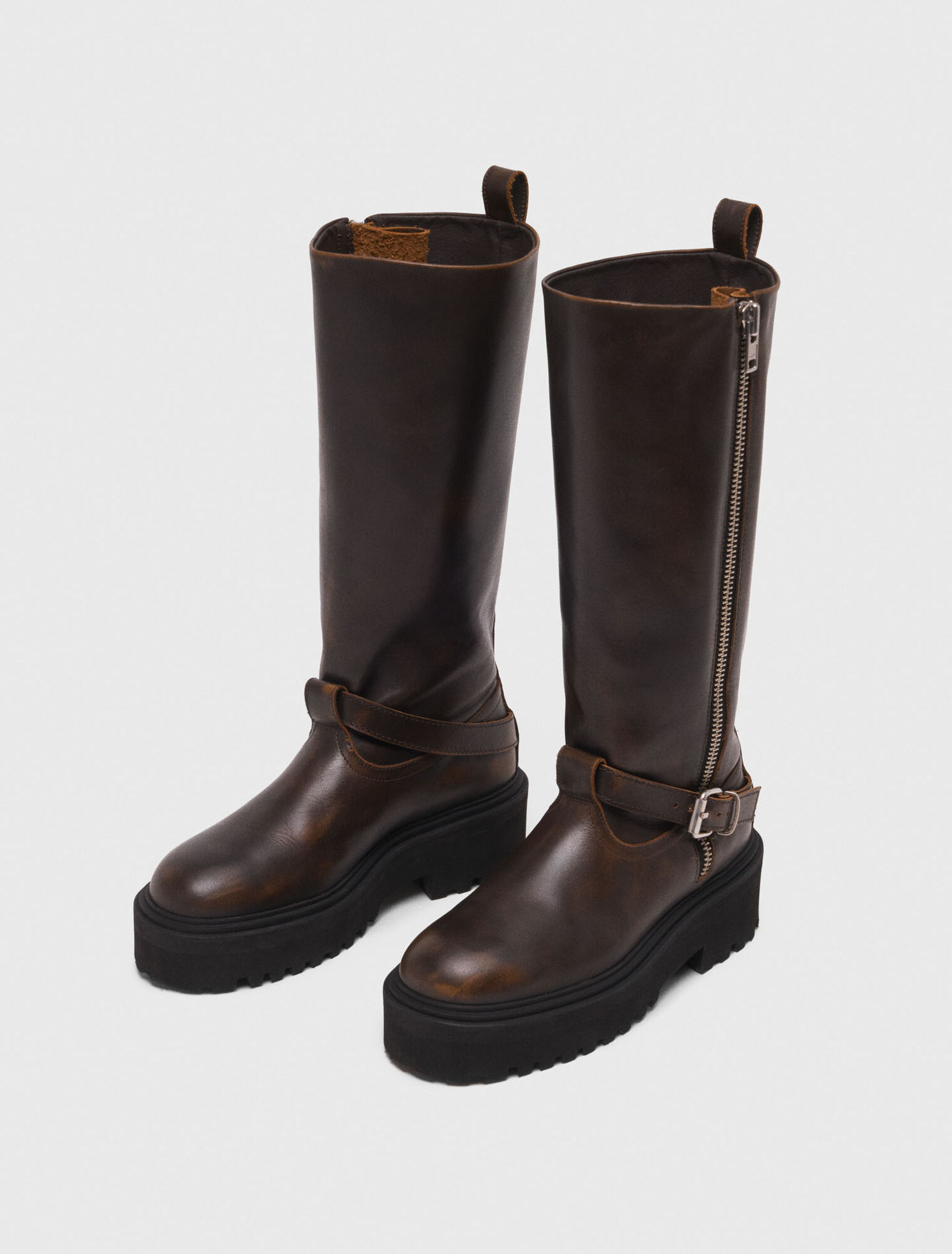 Botas biker de cuero