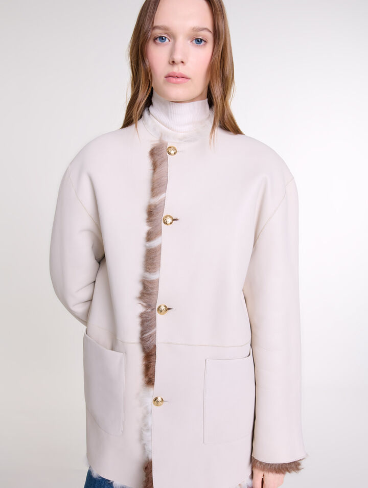 Piel de cordero reversible