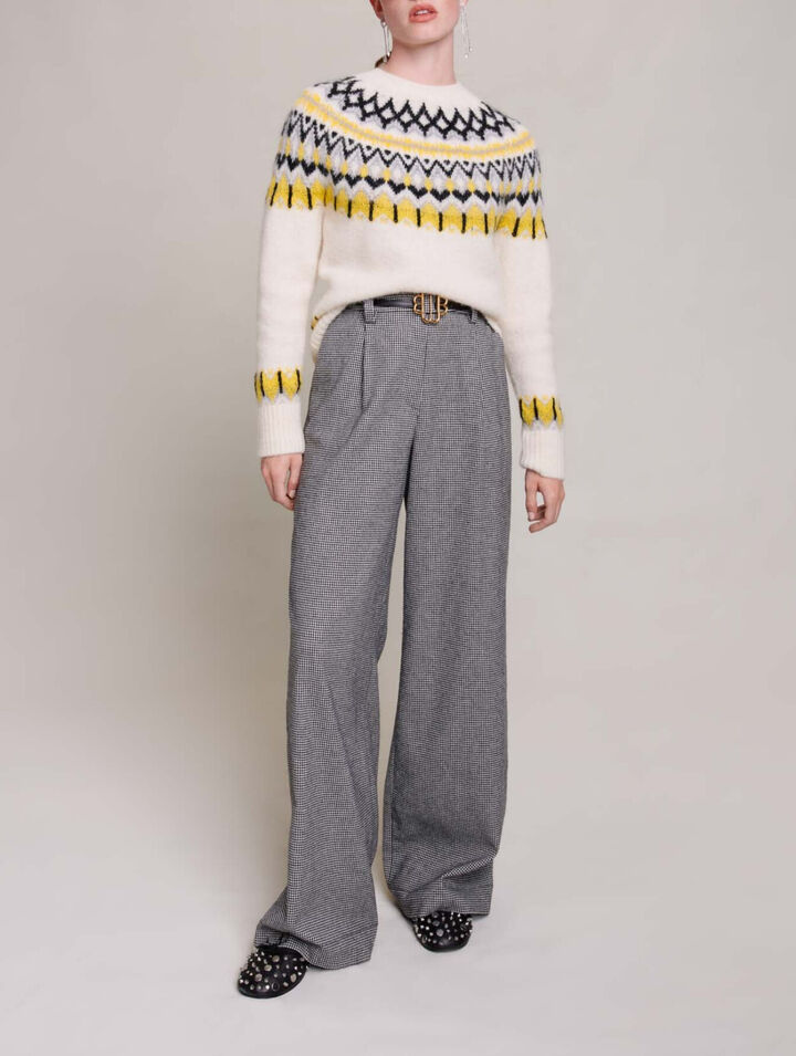 Jersey de lana jacquard
