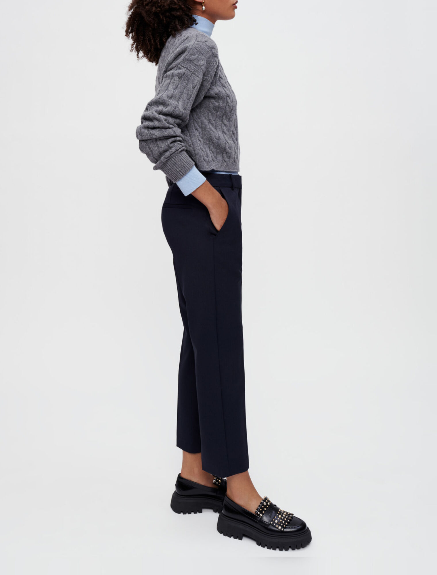 Pantalón de traje recto