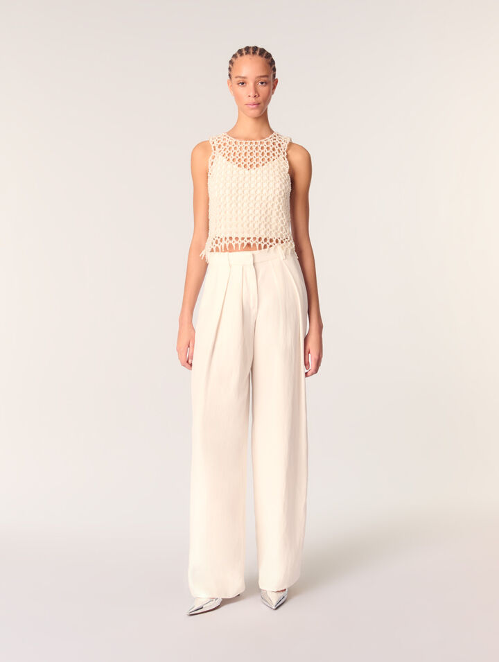 Pantalón sastre ancho