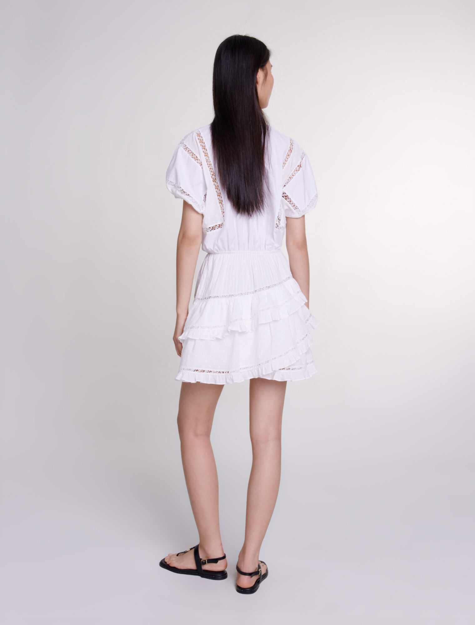 Vestido corto bordado