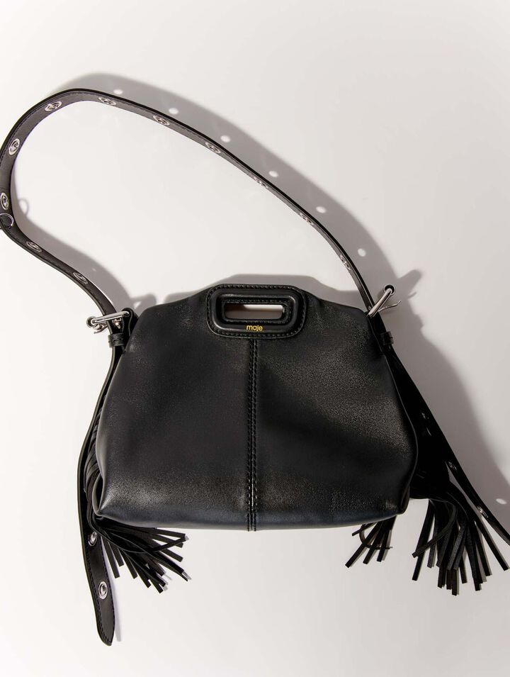 Bolso Miss M mini de cuero liso