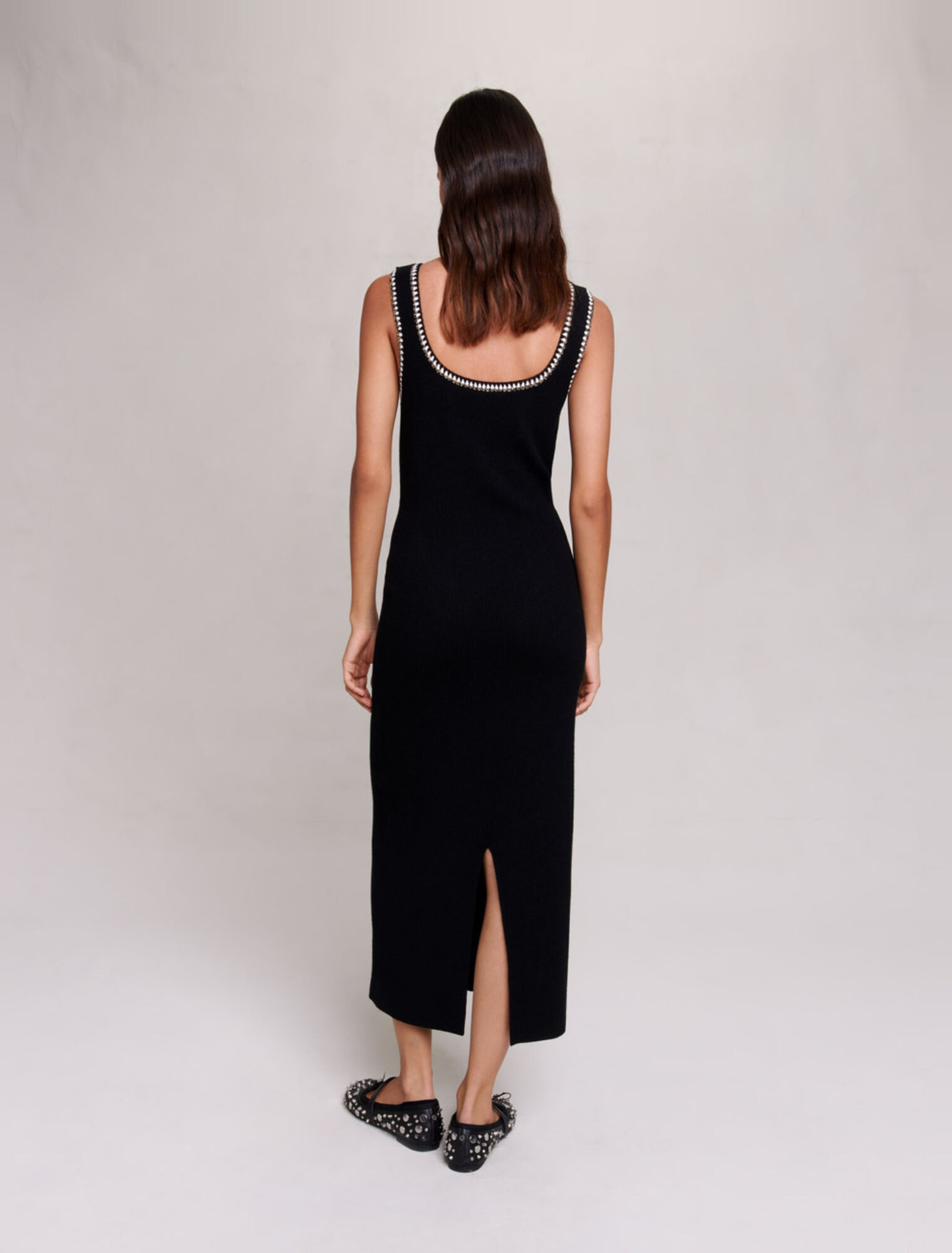 Vestido largo de punto