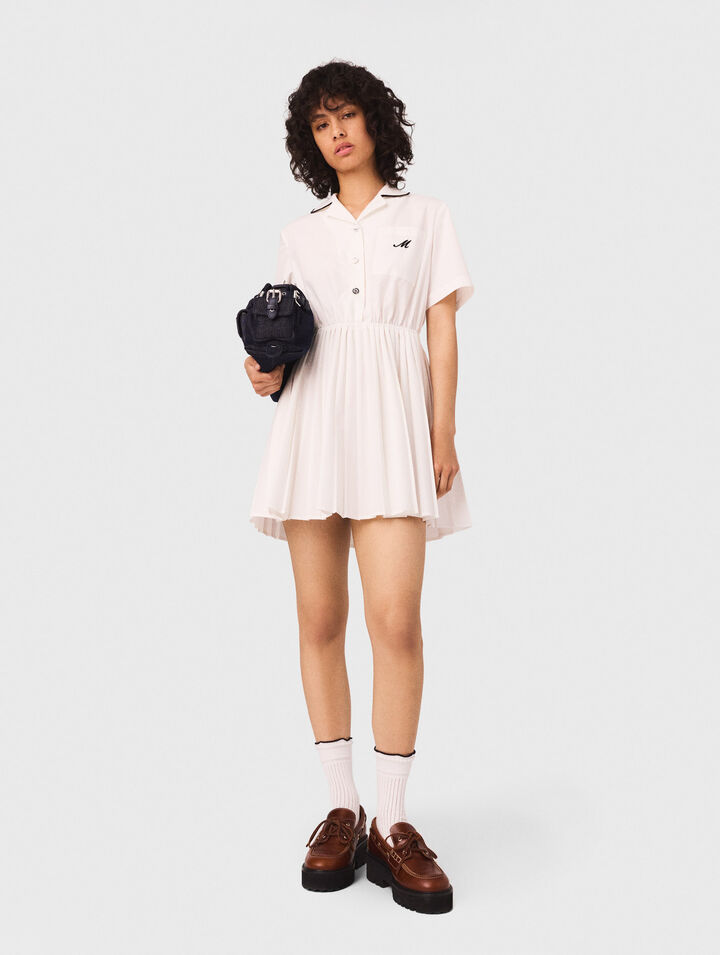 Vestido camisero de manga corta