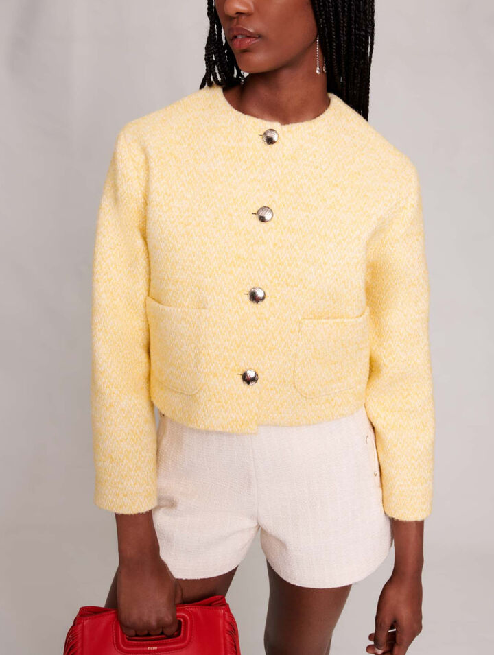 Chaqueta corta de tweed