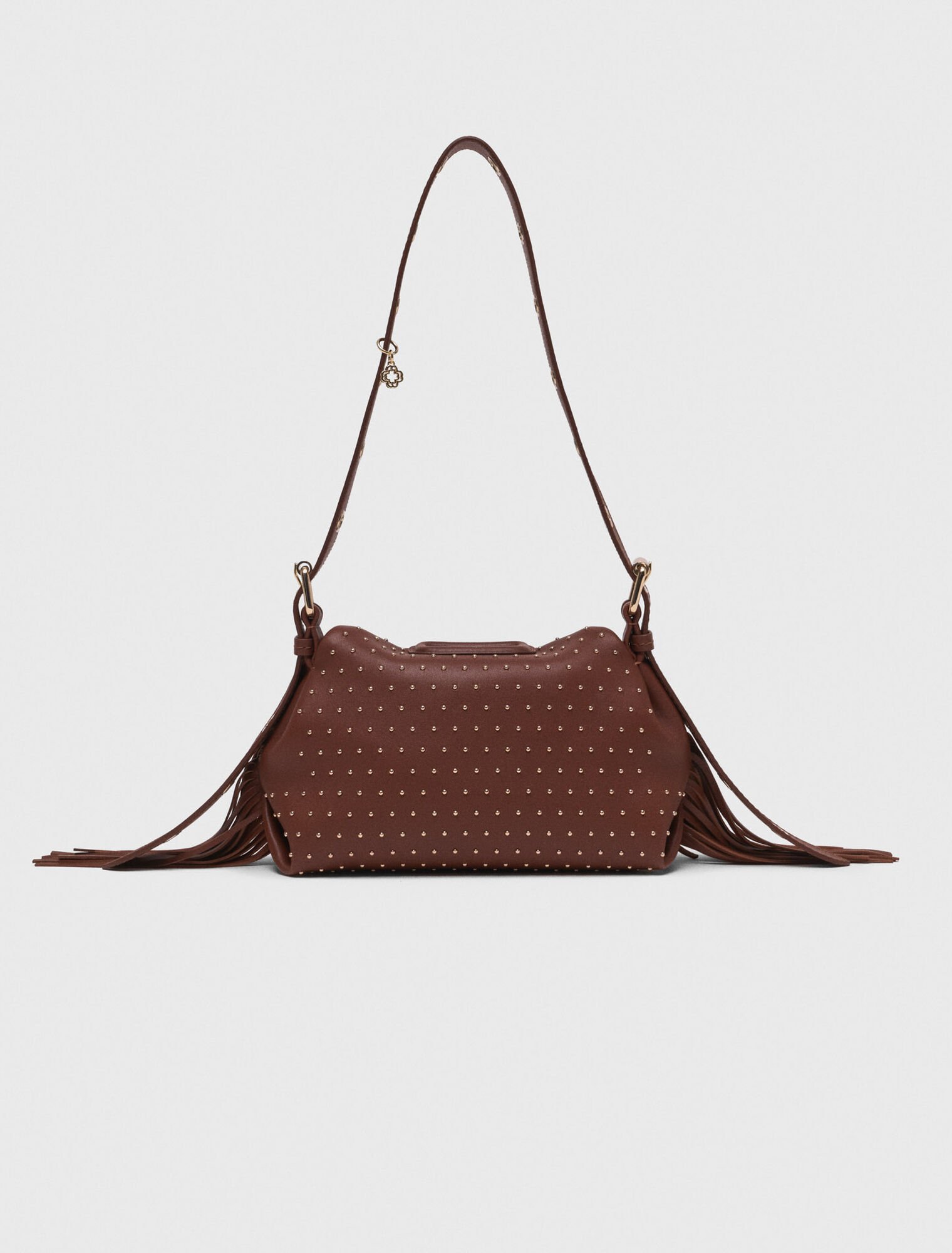Bolso Miss M mini de cuero y tachas