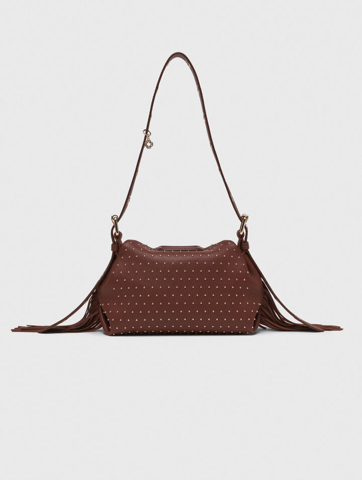 Bolso Miss M mini de cuero y tachas