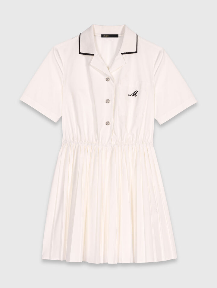 Vestido camisero de manga corta