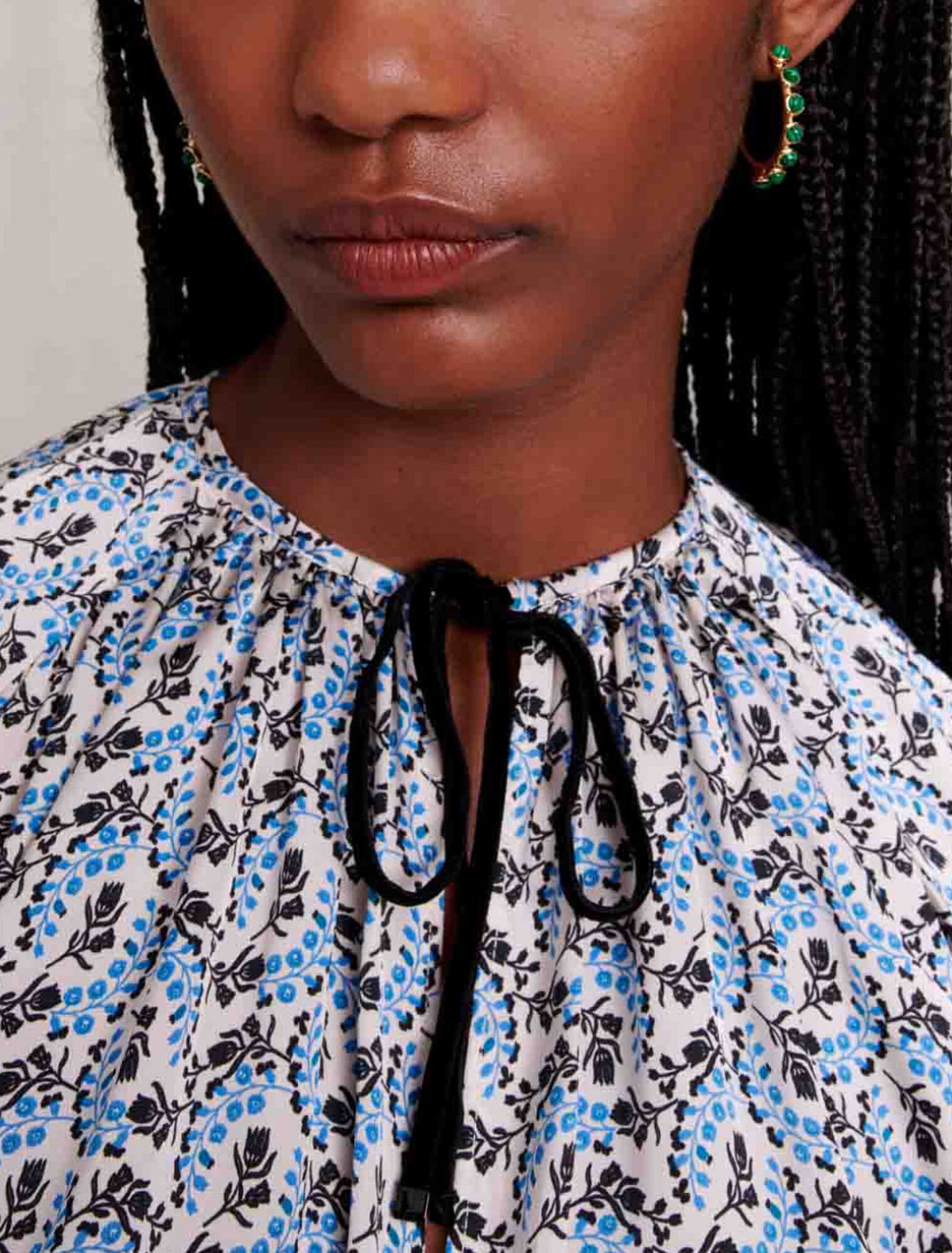 Blusa ancha satinada