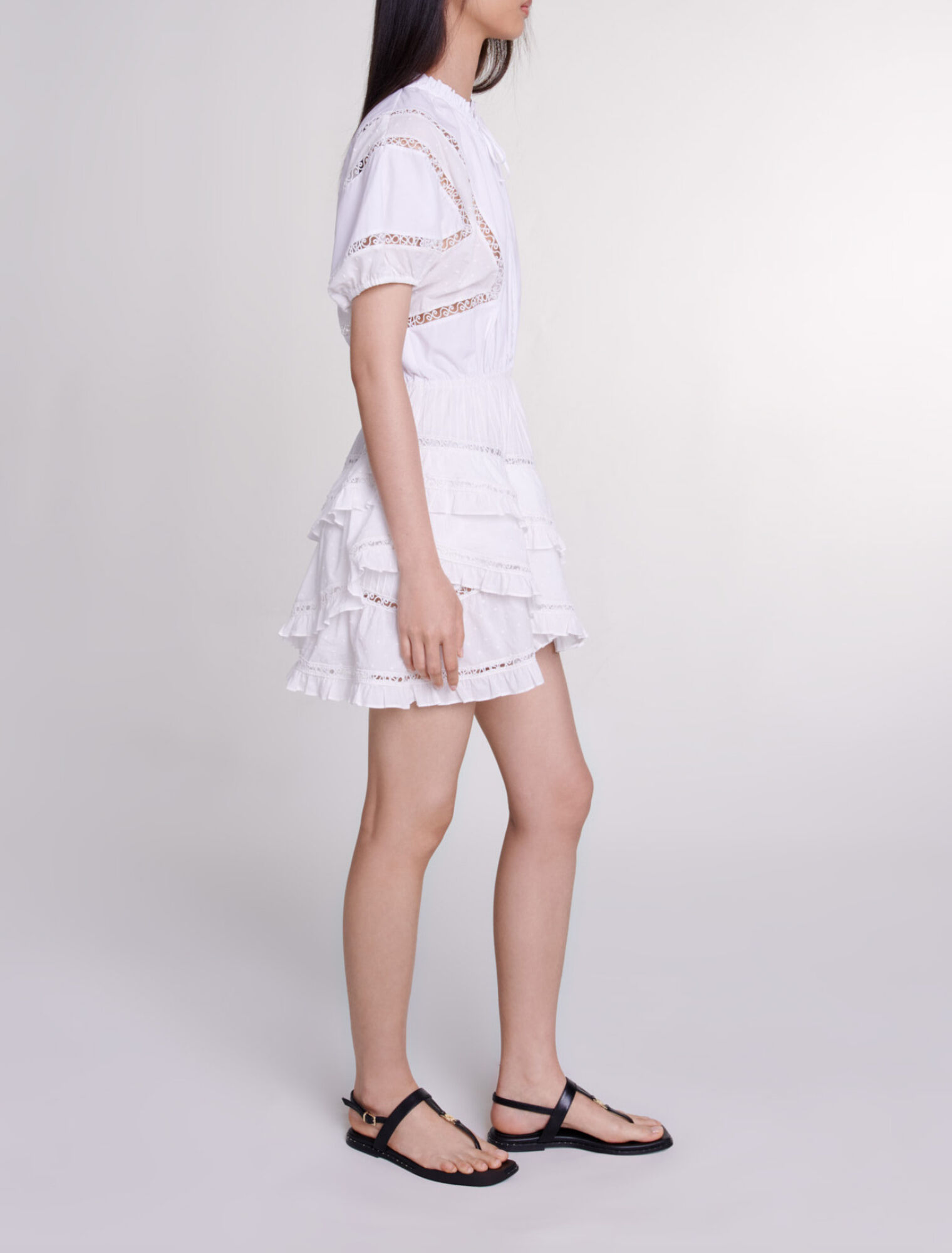 Vestido corto bordado