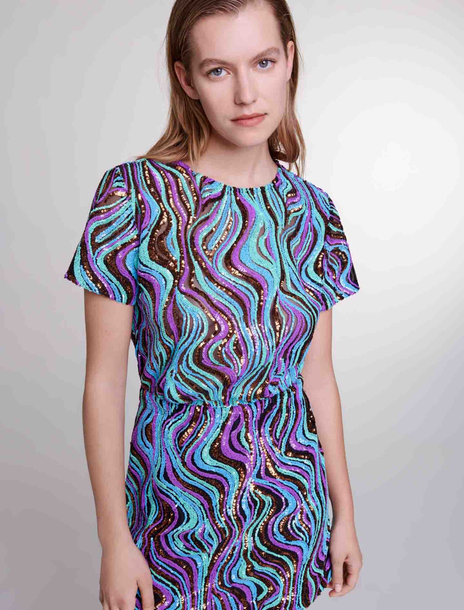 Vestido corto trampantojo