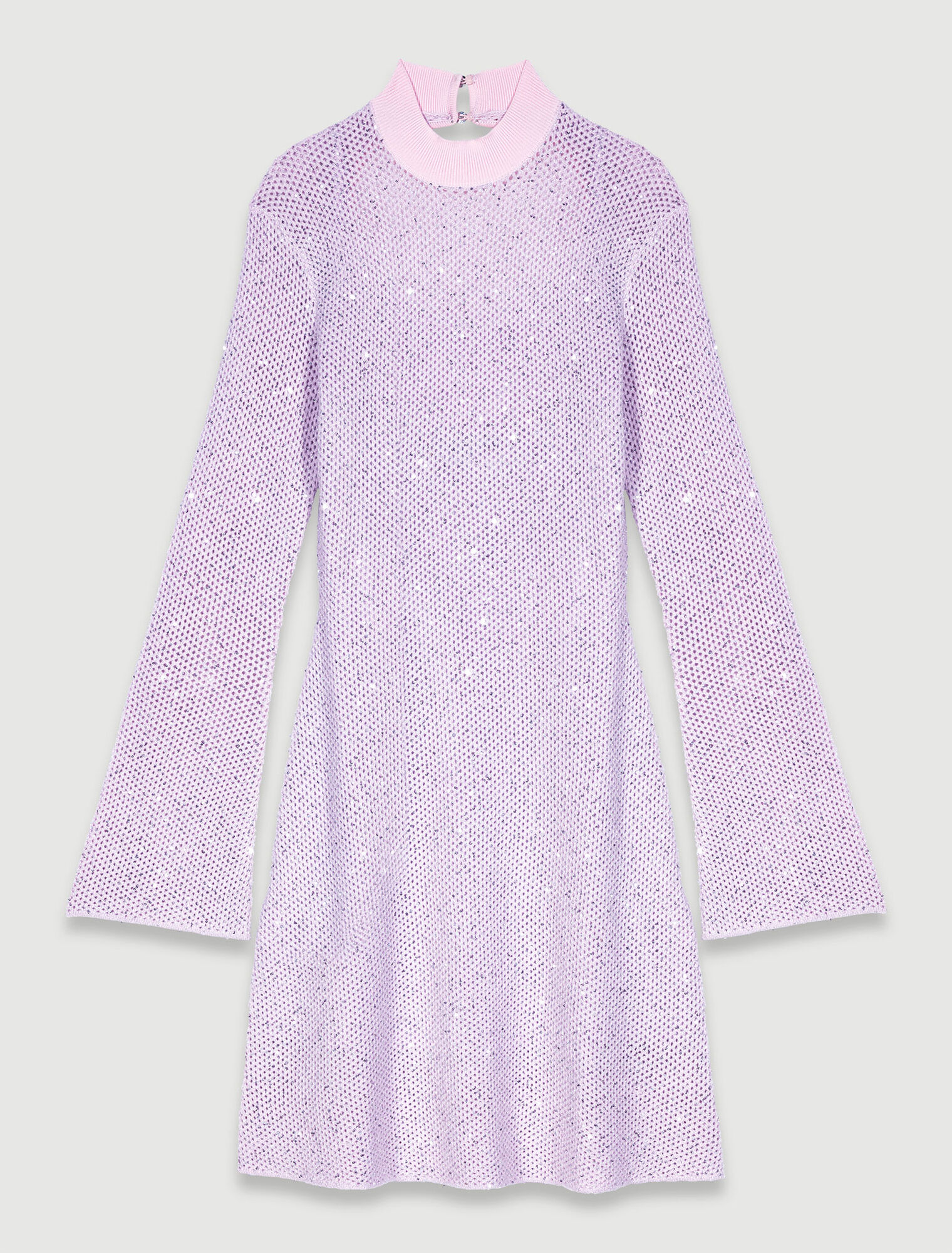 Vestido de punto semitransparente