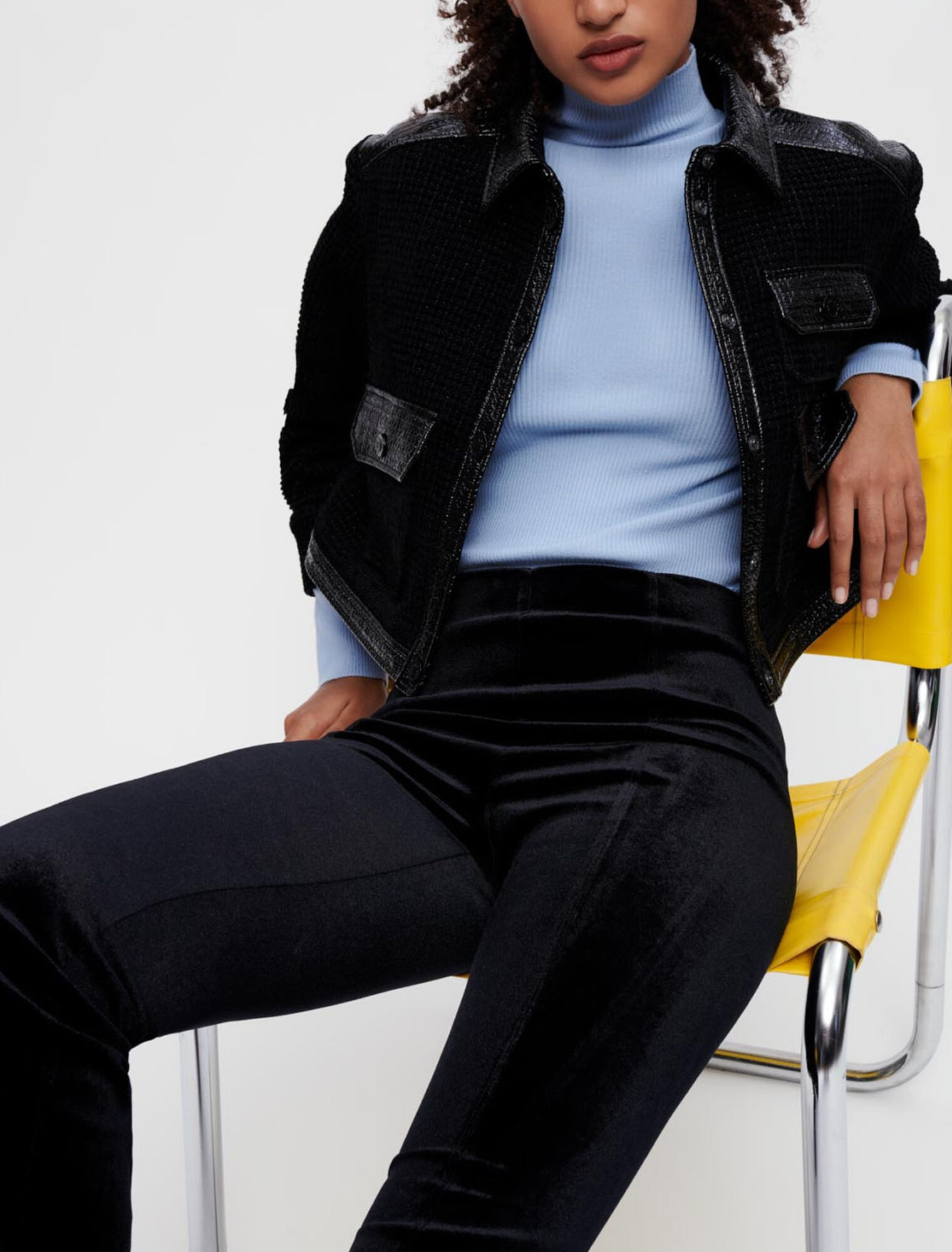 Pantalón de terciopelo stretch