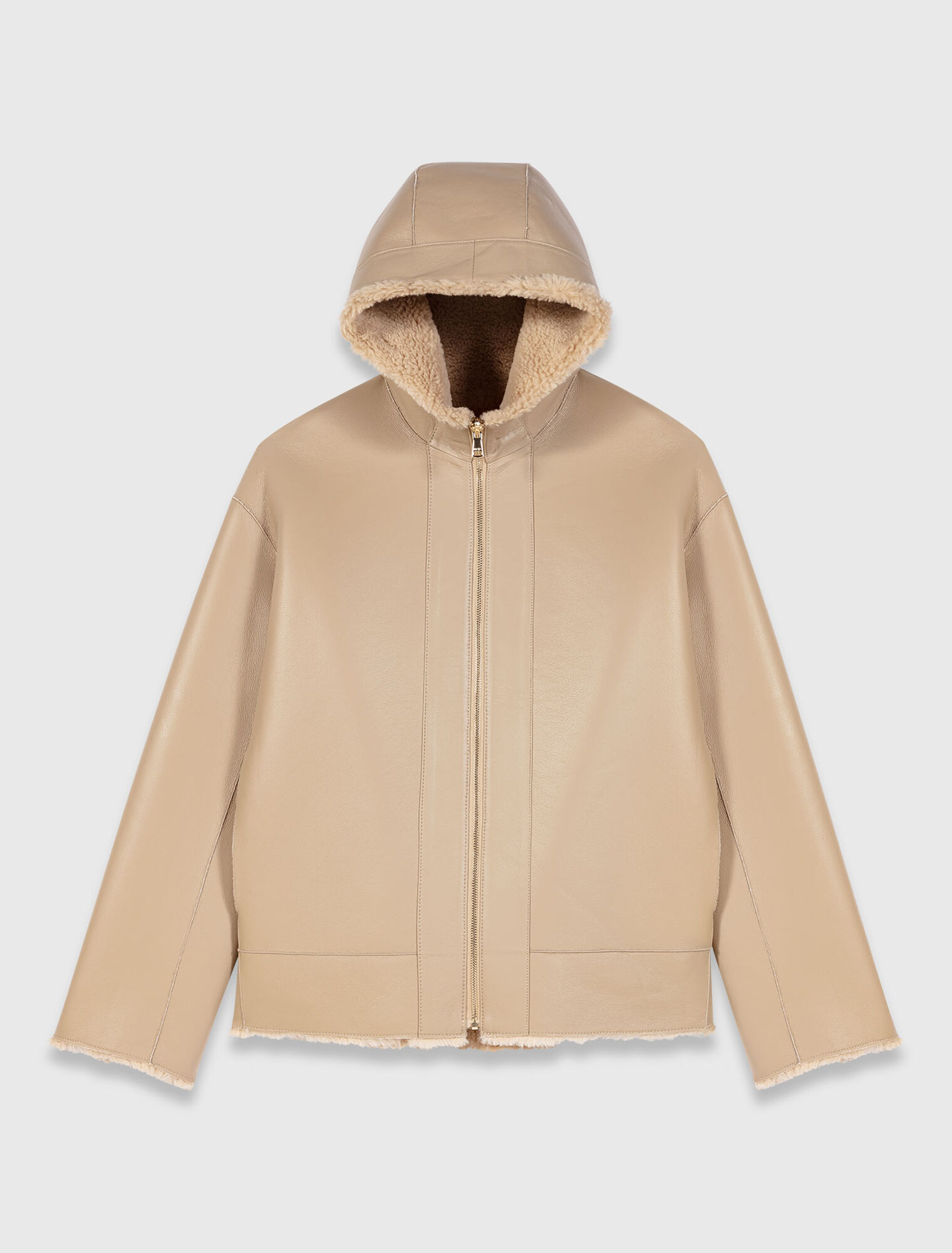 Abrigo reversible con capucha