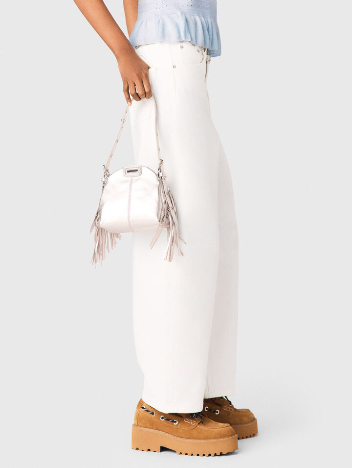 Top de punto con volantes