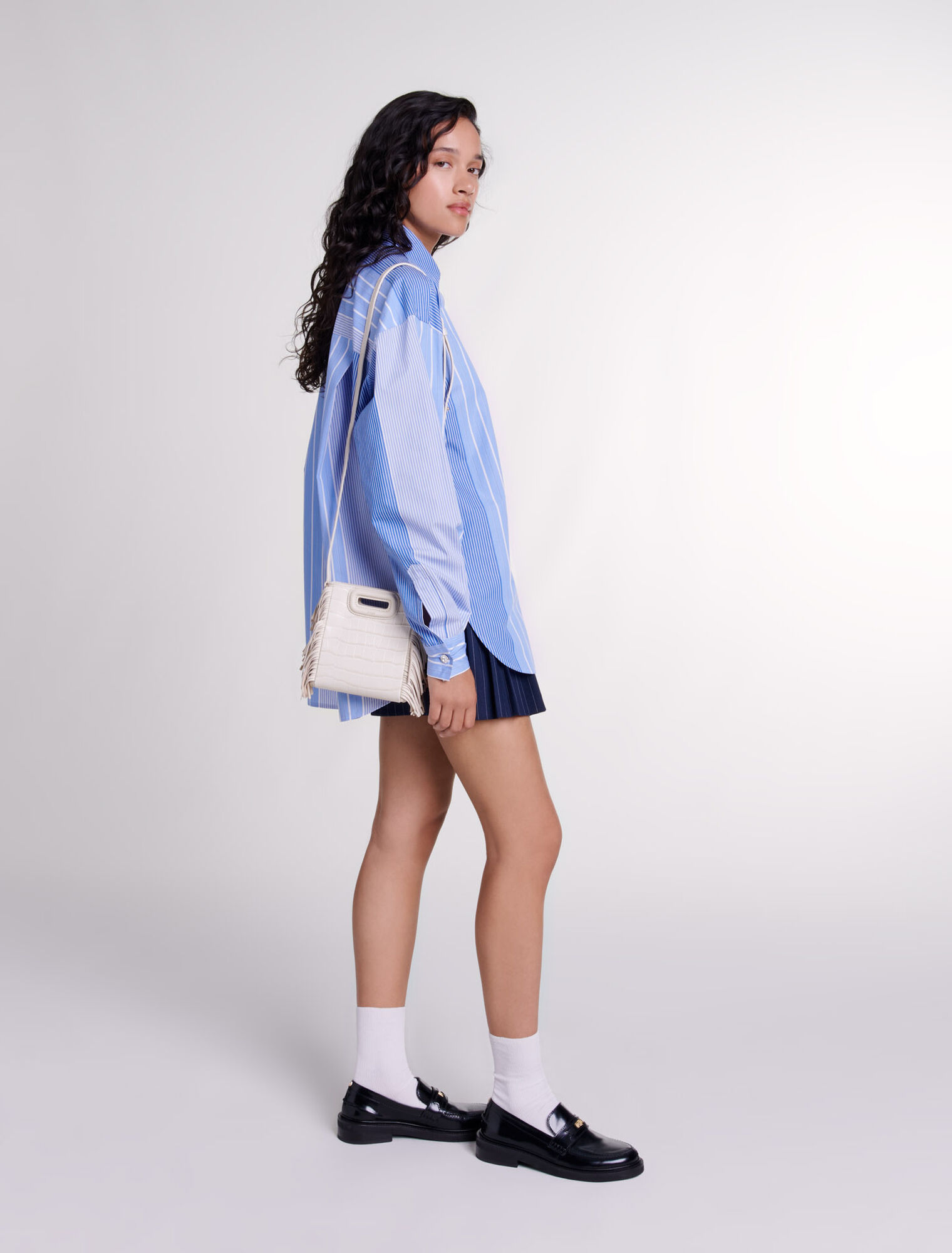 Camisa patchwork de rayas 