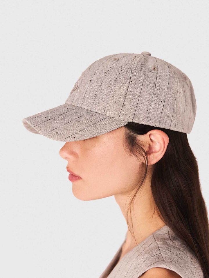 Gorra de algodón estampada
