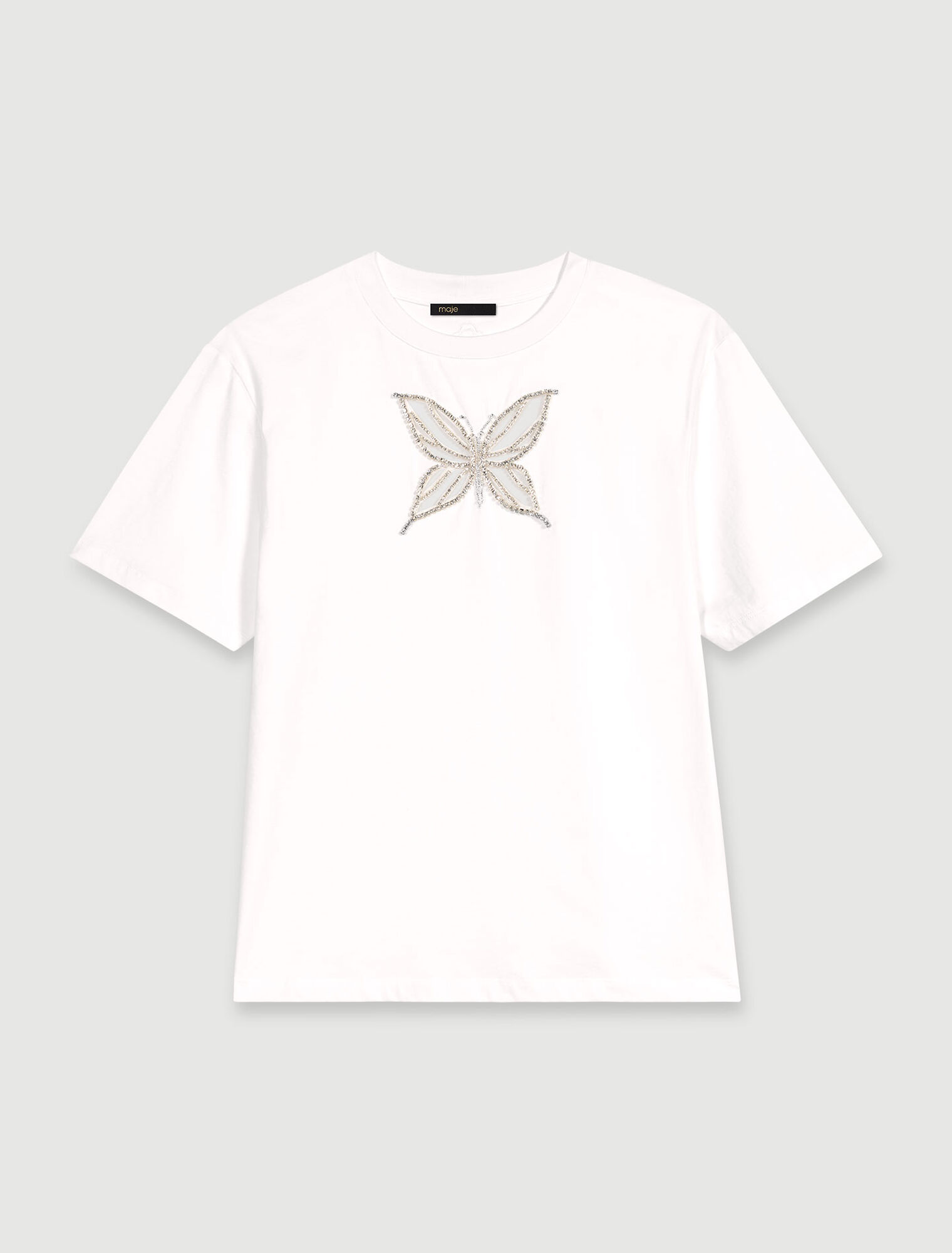 Camiseta con brillantes