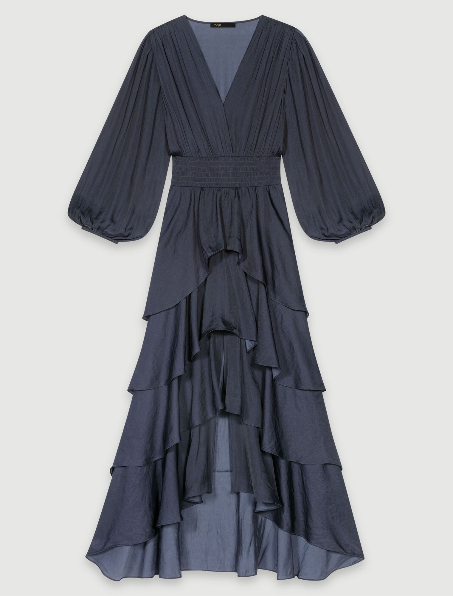 Vestido largo con volantes