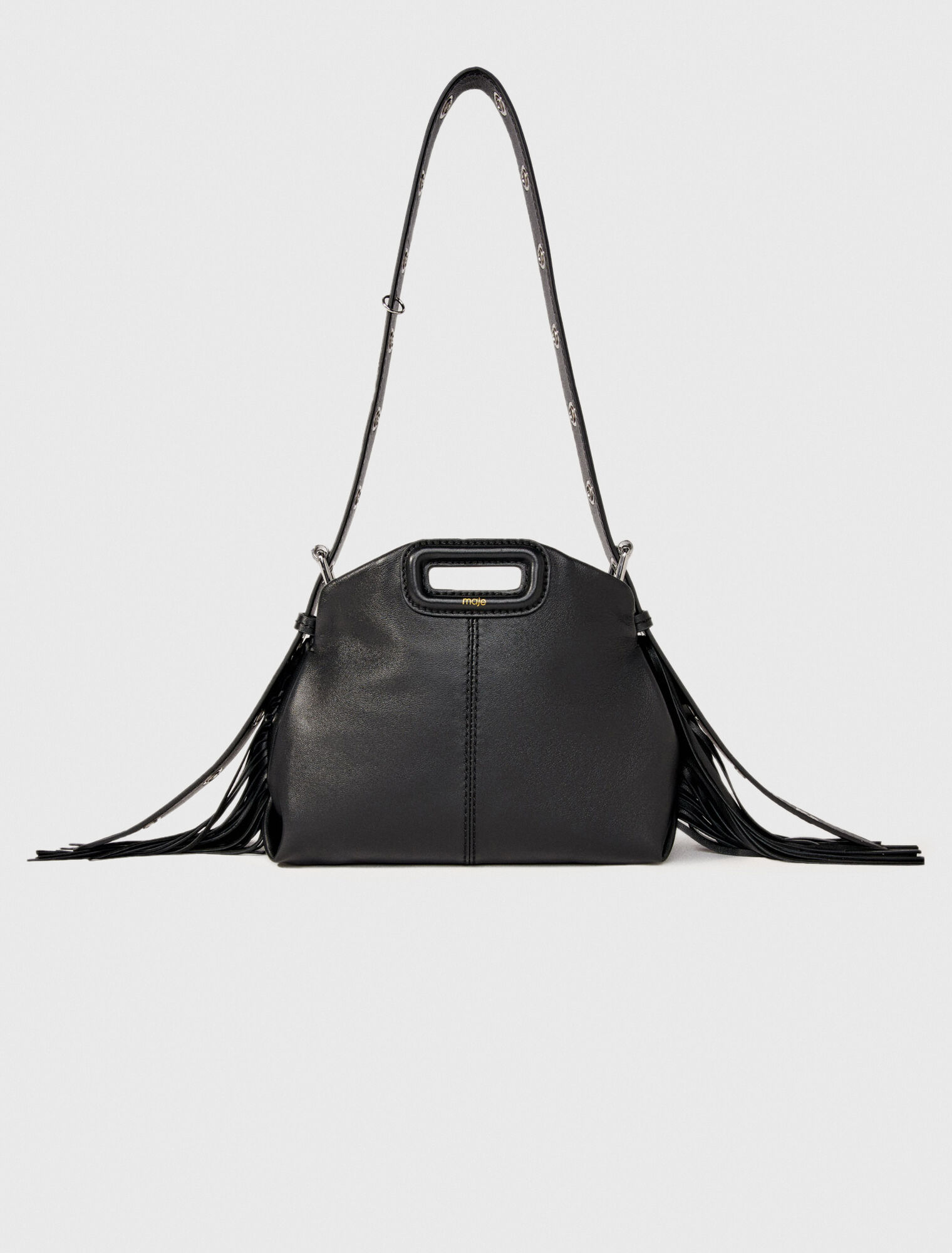 Bolso Miss M mini de cuero liso
