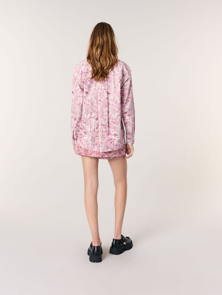 Camisa oversize estampada
