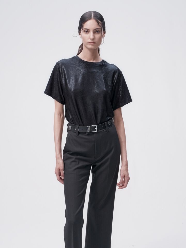 Camiseta de lamé