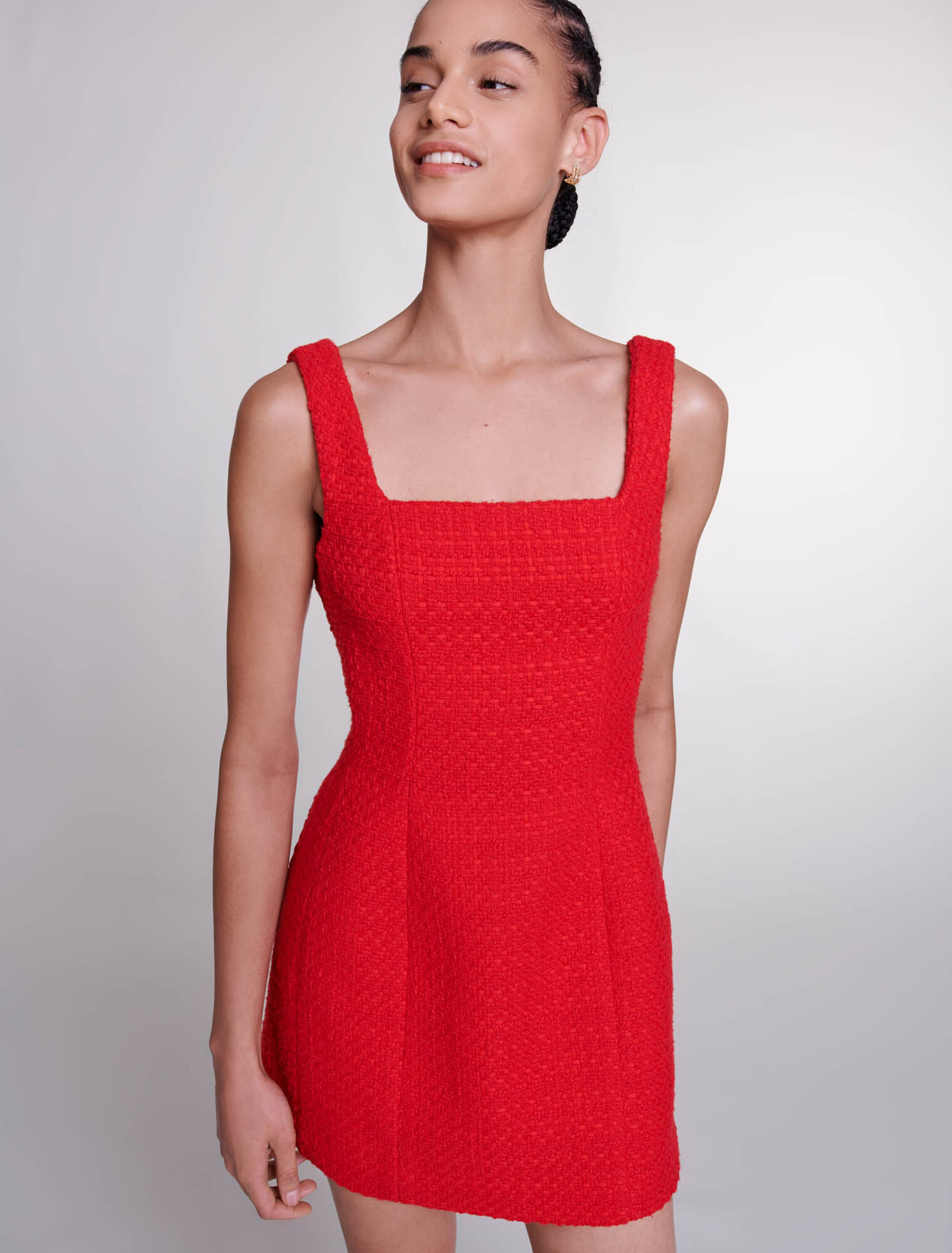 Vestido corto de tweed