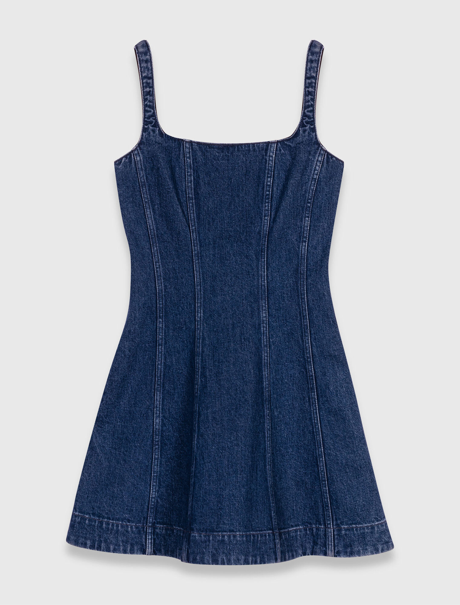 Vestido babydoll corto de denim