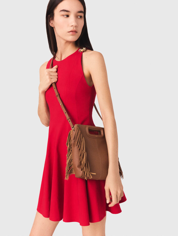 Bolso M de piel granulada