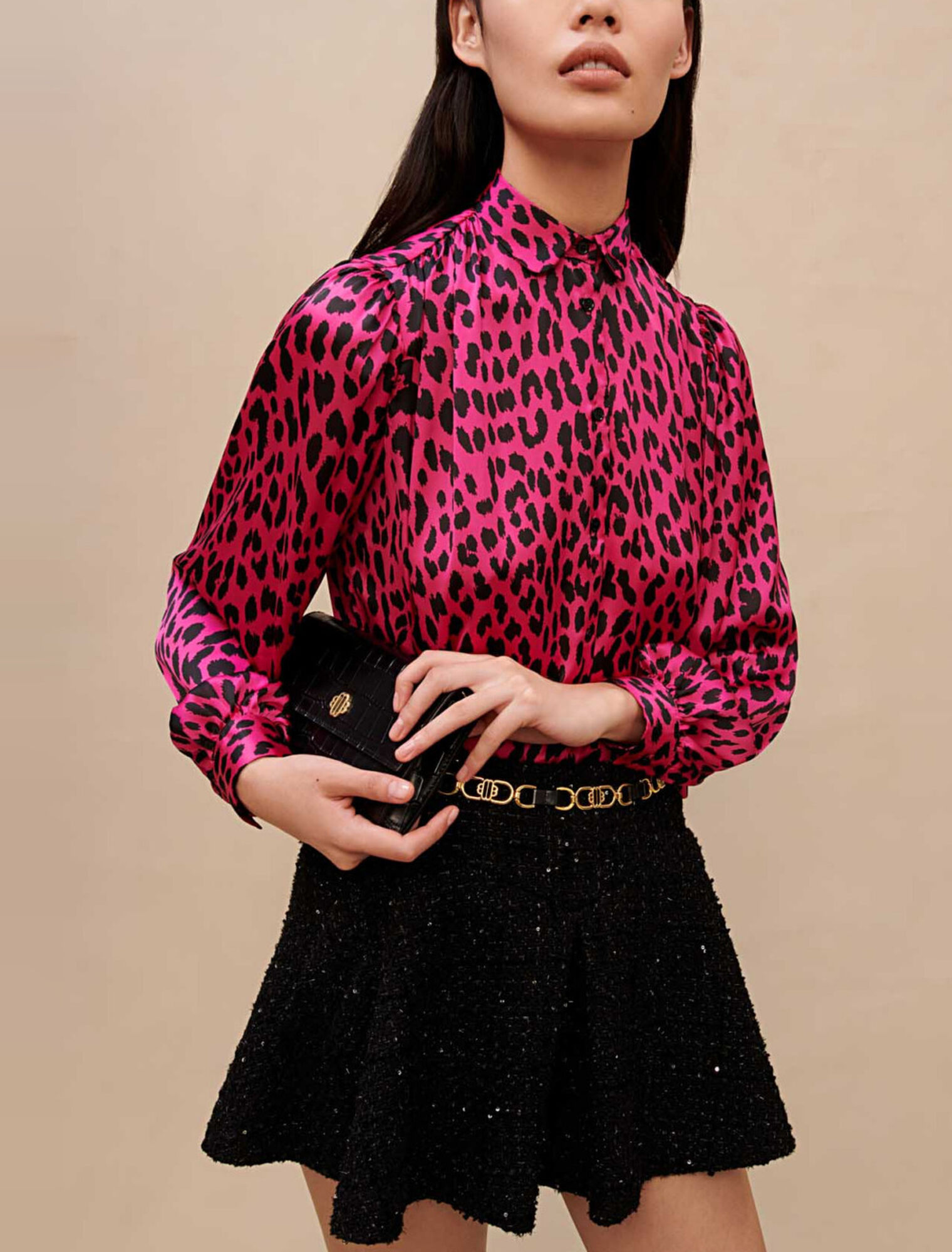 Camisa estampada leopardo