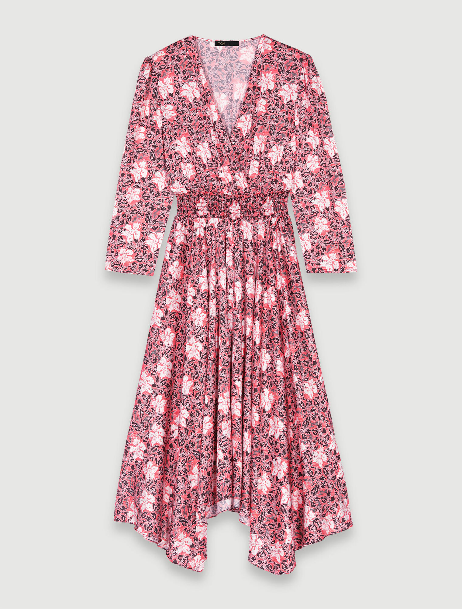vestido largo floral