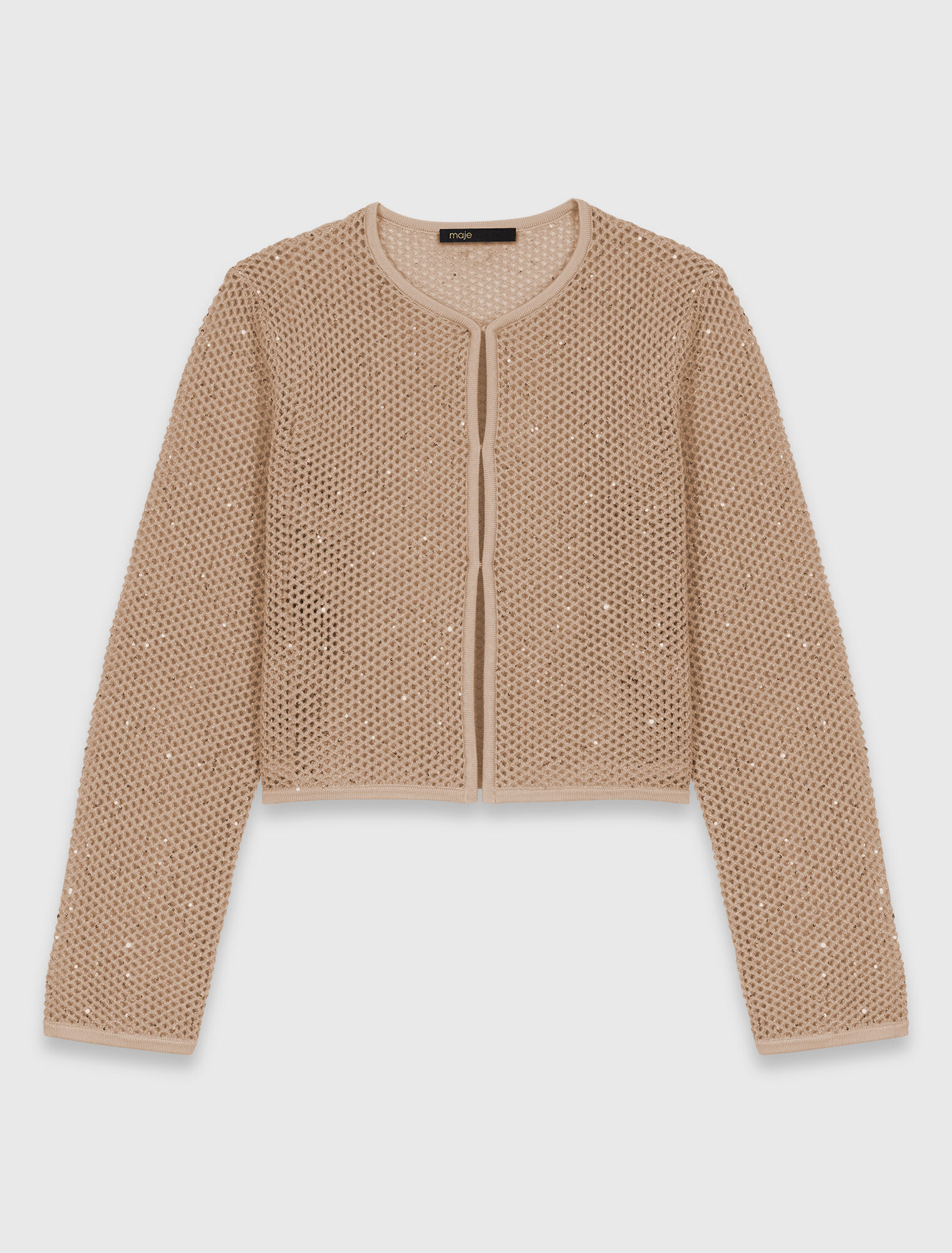 C&aacute;rdigan de punto con strass